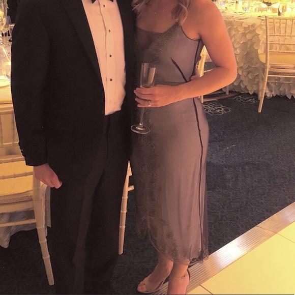 Beautiful beaded French connection dress - Picture 2 of 3